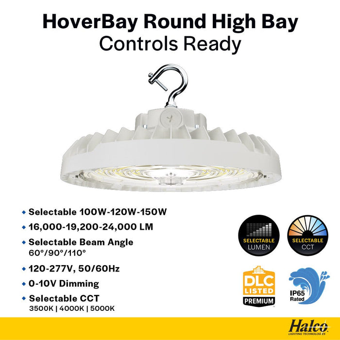 Halco HoverBay Round LED White Selectable High Bay 