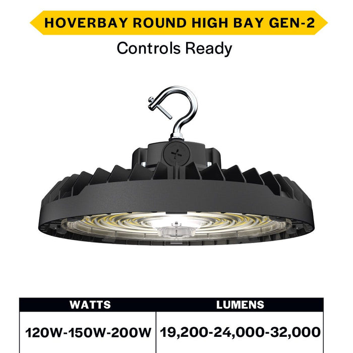 Halco HoverBay Round LED Black Selectable High Bay 