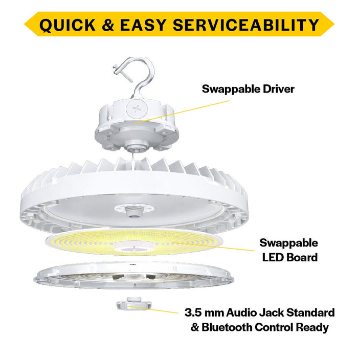 Halco HoverBay Round LED White Selectable High Bay 