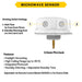 Halco HSN-SEN-MS-DAY-010-3.5-WH Haisen Microwave Sensor 12VDC Input 0-10V Dimming With Daylight Harvesting And Photocell Function 3.5Mm Audio Pin White (37324)