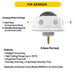 Halco HSN-SEN-PIR-DAY-010-3.5-WH Haisen PIR Sensor 12VDC Input 0-10V Dimming With Daylight Harvesting And Photocell Function 3.5Mm Audio Pin White (37323)