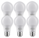 Halco 9A19-LED5-830-ND-6PK 9W LED A19 E26 Base 3000K Non-Dimmable Generation 5 6-Pack (85102)