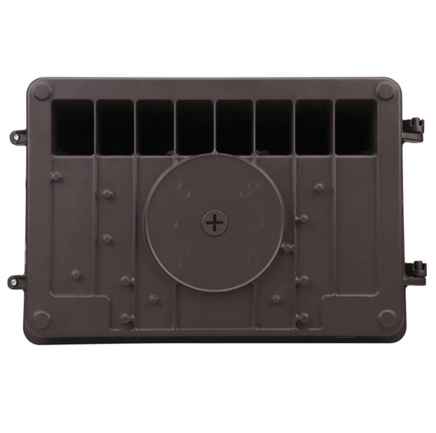 Halco LPWP-2-LS-CS-U-BZ Low Profile Wall Pack Size 2 Selectable 3900-7800Lm 30W/40W/50W/60W 3000K/4000K/5000K Photocell Enable-Disable 120-277VAC Bronze (39861)