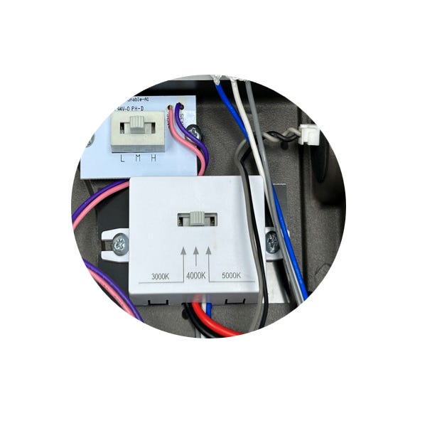 Halco LPWP-1-LS-CS-U-BZ Low Profile Wall Pack Size 1 Selectable 1950Lm-3375Lm 15W/20W/25W 3000K/4000K/5000K Photocell Enable-Disable 120-277VAC Bronze (39860)