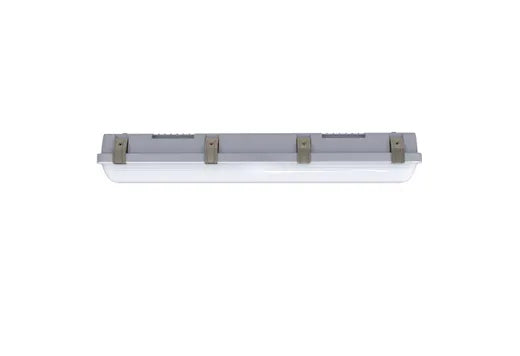 Halco LVPT-2-LS-CS-U LED Linear Vaportight 2 Foot with Controls Ready 3.5mm Receptacle Selectable 2780Lm/3425Lm/4083Lm 20W/25W/30W 3500K/4000K/5000K 120-277V Suspended Chain Mount (28110)