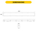 Halco LVPT-4-LS-CS-U LED Linear Vaportight 4 Foot with Controls Ready 3.5mm Receptacle Selectable 5600Lm/6900Lm/8172Lm 40W/50W/60W 3500K/4000K/5000K 120-277V Suspended Chain Mount (28111)