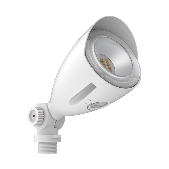 Halco MBUL-10-CS-U-WH LED Mini Bullet Flood 10W CCT Selectable 3000K/4000K/5000K 120-277V 60 Degree Beam Angle Non-Dimmable White With Optional Photocell (25591)