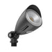 Halco MBUL-10-CS-U-BL LED Mini Bullet Flood 10W CCT Selectable 3000K/4000K/5000K 120-277V 60 Degree Beam Angle Non-Dimmable Black With Optional Photocell (25592)