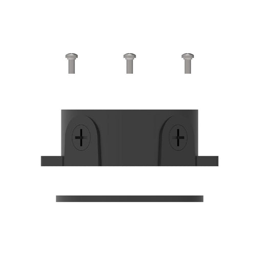 Halco MBUL-JB-BL Junction Box Housing Black With EPDM Form 4 Plugs 4 Screws And 1 Grounding Screw For Wall Or Ceiling Mounting MBUL Mini Bullet Flood (25602)