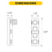 Halco PSC-ARM TruBlu Mesh Fixture Arm Accessory For Side Mounted Passive Infrared [PIR] Motion Sensor High Bay/Low Bay 25420 (25438)