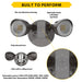 Halco PFL-LS-CS-U-BZ Patrol LED Security Flood Dual Heads Selectable 1450Lm/2175Lm/2900Lm 10W/15W/20W 3000K/4000K/5000K 120-277 VAC Bronze No Motion Sensor (25596)