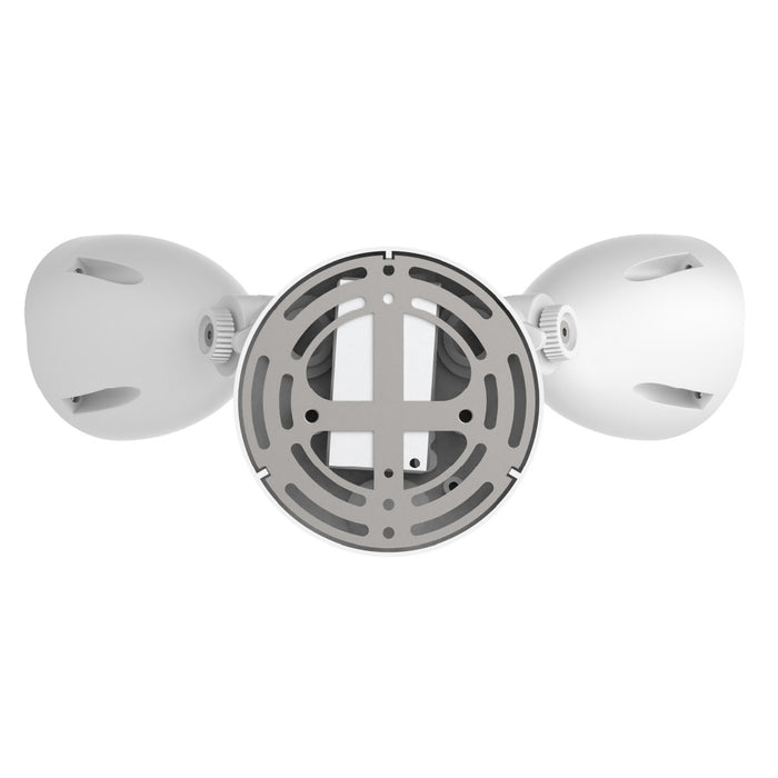 Halco PFL-LS-CS-U-WH Patrol LED Security Flood Dual Heads Selectable 1450Lm/2175Lm/2900Lm 10W/15W/20W 3000K/4000K/5000K 120-277 VAC White No Motion Sensor (25597)