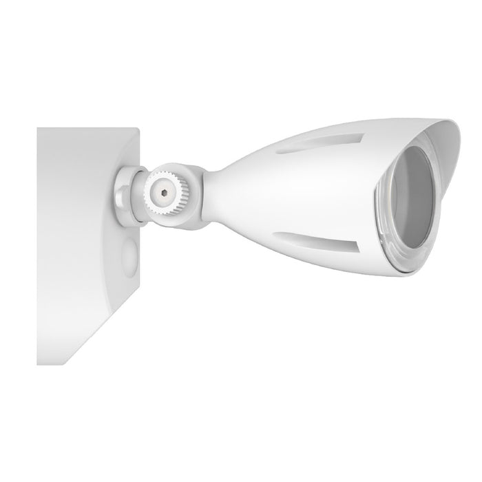 Halco PFL-LS-CS-U-WH Patrol LED Security Flood Dual Heads Selectable 1450Lm/2175Lm/2900Lm 10W/15W/20W 3000K/4000K/5000K 120-277 VAC White No Motion Sensor (25597)