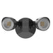 Halco PFL-LS-CS-U-BL Patrol LED Security Flood Dual Heads Selectable 1450Lm/2175Lm/2900Lm 10W/15W/20W 3000K/4000K/5000K 120-277 VAC Black No Motion Sensor (25598)
