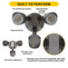 Halco PFL-LS-CS-U-BZ-SR Patrol LED Security Flood Dual Heads Selectable 1450Lm/2175Lm/2900Lm 10W/15W/20W 3000K/4000K/5000K 120-277 VAC Bronze With Motion Sensor (25593)