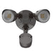 Halco PFL-LS-CS-U-BZ-SR Patrol LED Security Flood Dual Heads Selectable 1450Lm/2175Lm/2900Lm 10W/15W/20W 3000K/4000K/5000K 120-277 VAC Bronze With Motion Sensor (25593)
