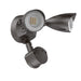 Halco PFL-LS-CS-U-BZ-SR Patrol LED Security Flood Dual Heads Selectable 1450Lm/2175Lm/2900Lm 10W/15W/20W 3000K/4000K/5000K 120-277 VAC Bronze With Motion Sensor (25593)