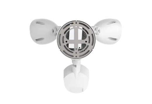 Halco PFL-LS-CS-U-WH-SR Patrol LED Security Flood Dual Heads Selectable 1450Lm/2175Lm/2900Lm 10W/15W/20W 3000K/4000K/5000K 120-277 VAC White With Motion Sensor (25594)
