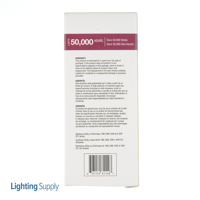 Halco PL10V/841/BYP/LED Plug-In Vertical 10W 4100K Bypass G24D/G24Q ProLED (81142)