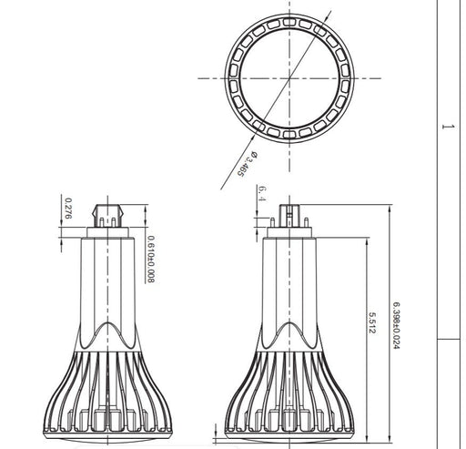 Halco PLT17V-835-BCO-4P-LED-D 17W Vertical LED 4-Pin Plug In Lamp 3500K Ballast Compatible Type A Dimmable G24q Base (82153)