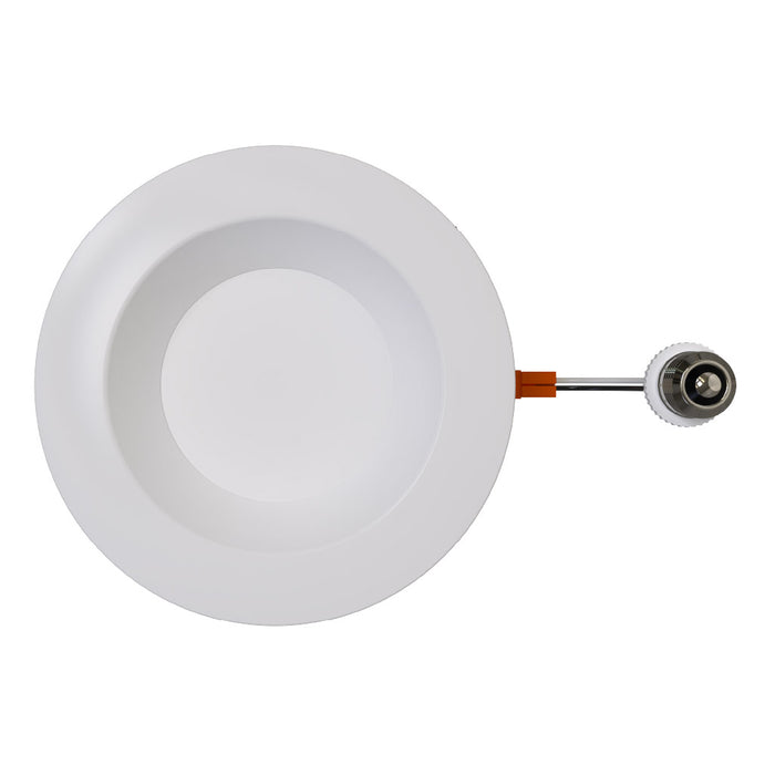 Halco RDLC-4-CS-ST-120V Residential Retrofit Downlight 4 Inch 700lm 7.5W CCT Selectable 2700K/3000K/3500K/4000K/5000K Smooth Trim 120V Triac Dimming (89016)