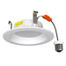 Halco RDLC-4-CS-ST-120V Residential Retrofit Downlight 4 Inch 700lm 7.5W CCT Selectable 2700K/3000K/3500K/4000K/5000K Smooth Trim 120V Triac Dimming (89016)