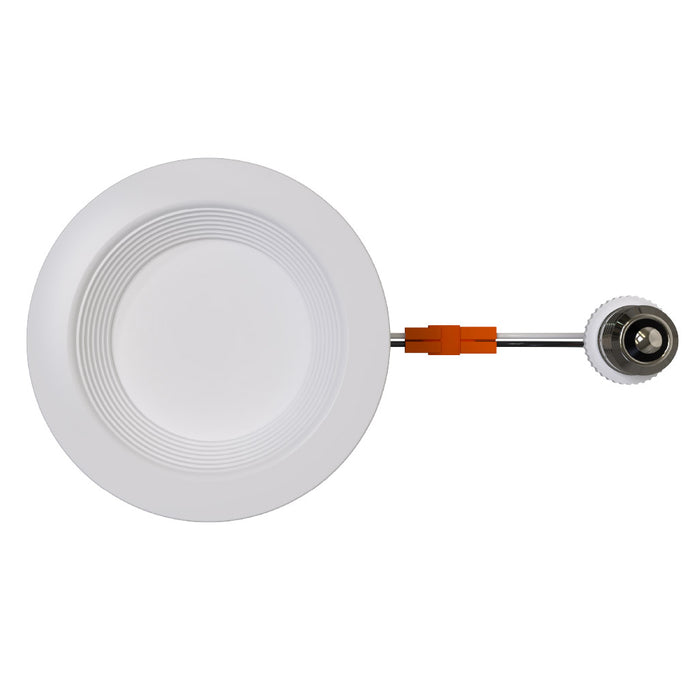 Halco RDLC-6-CS-BT-120V Residential Retrofit Downlight 6 Inch 900lm 10W CCT Selectable 2700K/3000K/3500K/4000K/5000K Baffle Trim 120V Triac Dimming (89017)