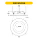 Halco RDLC-6-CS-ST-120V Residential Retrofit Downlight 6 Inch 900lm 10W CCT Selectable 2700K/3000K/3500K/4000K/5000K Smooth Trim 120V Triac Dimming (89018)