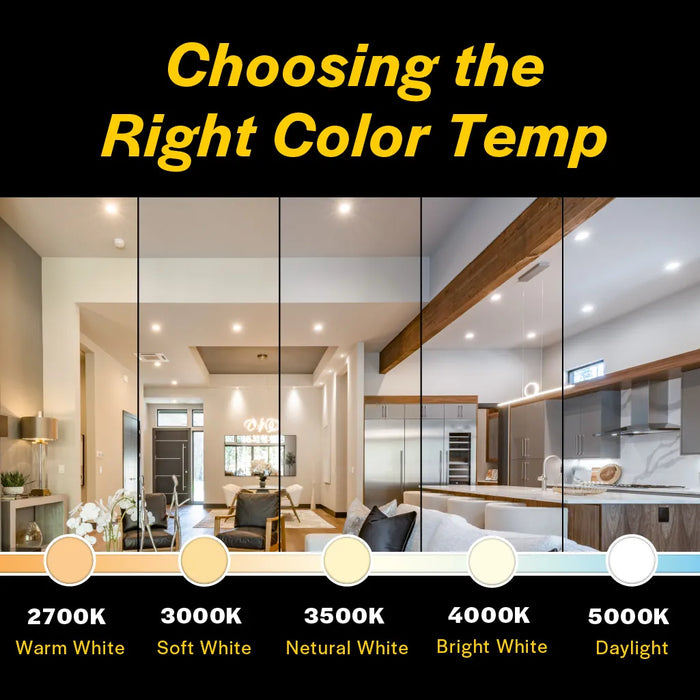 Halco LED Retrofit Slim Downlight Push Lens Selectable Color Temperature