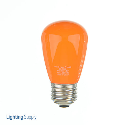 Halco S14ORG1C/LED 1.4W LED S14 120V Medium E26 Base Dimmable Orange Bulb (80523)