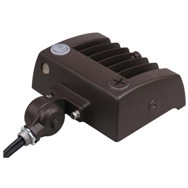 Halco SFLD-15-CS-U-BZ-PC Sektor LED Floodlight Bronze With Lens Shift Technology 15W CCT Selectable 3000K/4000K/5000K 120-277Vac 0-10V Dimming (22900)