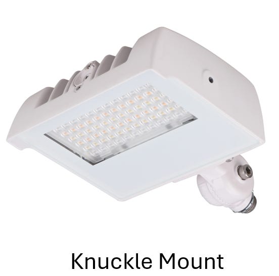 Halco SFLD-15-CS-U-WH-PC Sektor LED Floodlight White With Lens Shift Technology 15W CCT Selectable 3000K/4000K/5000K 120-277Vac 0-10V Dimming (22901)