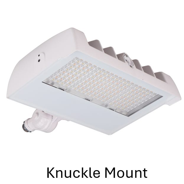 Halco SFLD2-HLS-CS-U-WH-PC Sektor LED Floodlight White With Lens Shift Technology Selectable 6500Lm-11840Lm 50W/60W/80W 3000K/4000K/5000K 120-277VAC 0-10V Dimming (22907)