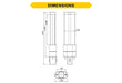 Halco PLS3H-8CS-HYB-G23-LED2 LED Single Tube Horizontal Plug-In Lamp G23 2-Pin Base 3.5W CCT Selectable 3000K/3500K/4000K/5000K Hybrid Type A Type B Non-Dimmable (82844)