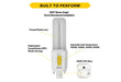 Halco PLD5O-8CS-HYB-G24D-LED2 LED Double Tube Omni-Directional Plug-In Lamp G24D 2-Pin Base 5.5W CCT Selectable 3000K/3500K/4000K/5000K Hybrid Type A Type B Non-Dimmable (82849)
