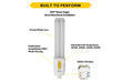 Halco PLD9O-8CS-HYB-G24Q-LED2-D LED Double Tube Omni-Directional Plug-In Lamp G24Q 4-Pin Base 9.5W CCT Selectable 3000K/3500K/4000K/5000K Hybrid Type A Type B Dimmable (82852)