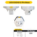 Halco PLT7O-8CS-BYP-GX24D-LED2 LED Triple Tube Omni-Directional Plug-In Lamp Gx24D 2-Pin Base 7W CCT Selectable 3000K/3500K/4000K/5000K Ballast Bypass Type B Non-Dimmable (82855)