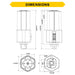 Halco PLT7O-8CS-BYP-GX24D-LED2 LED Triple Tube Omni-Directional Plug-In Lamp Gx24D 2-Pin Base 7W CCT Selectable 3000K/3500K/4000K/5000K Ballast Bypass Type B Non-Dimmable (82855)