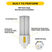 Halco PLT9O-8CS-BYP-GX24D-LED2 LED Triple Tube Omni-Directional Plug-In Lamp Gx24D 2-Pin Base 9W CCT Selectable 3000K/3500K/4000K/5000K Ballast Bypass Type B Non-Dimmable (82856)