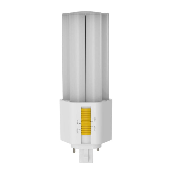 Halco PLT9O-8CS-BYP-GX24D-LED2 LED Triple Tube Omni-Directional Plug-In Lamp Gx24D 2-Pin Base 9W CCT Selectable 3000K/3500K/4000K/5000K Ballast Bypass Type B Non-Dimmable (82856)