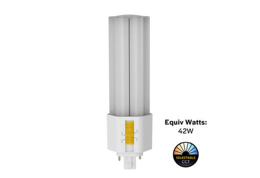 Halco PLT17O-8CS-BYP-GX24D-LED2 LED Triple Tube Omni-Directional Plug-In Lamp GX24D 2-Pin Base 17W 3000K/3500K/4000K/5000K Ballast Bypass Type B Non-Dimmable (82858)