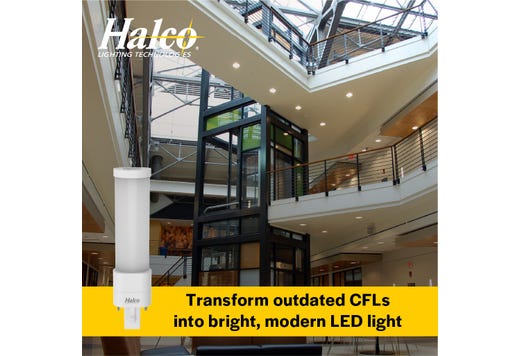 Halco PLS5H-8CS-HYB-GX23-LED2 LED Single Tube Horizontal Plug-In Lamp GX23 2-Pin Base 5.5W CCT Selectable 3000K/3500K/4000K/5000K Hybrid Type A Type B Non-Dimmable (82845)