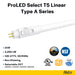 Halco 48T5-24-8CS-DIR-LED 48 Inch LED T5 Miniature Bi-Pin G5 Base 24W Type A Direct CCT Selectable 3500K/4000K/5000K/6500K 3200Lm 120-277V (84090)