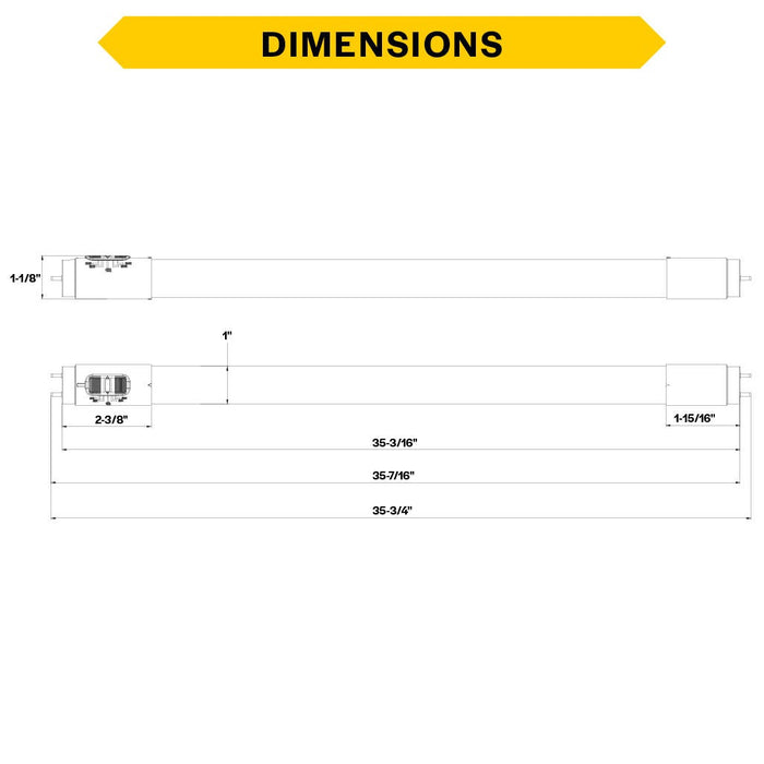 Halco CCT Selectable T8 LED Type A/B Tube