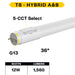 Halco CCT Selectable T8 LED Type A/B Tube