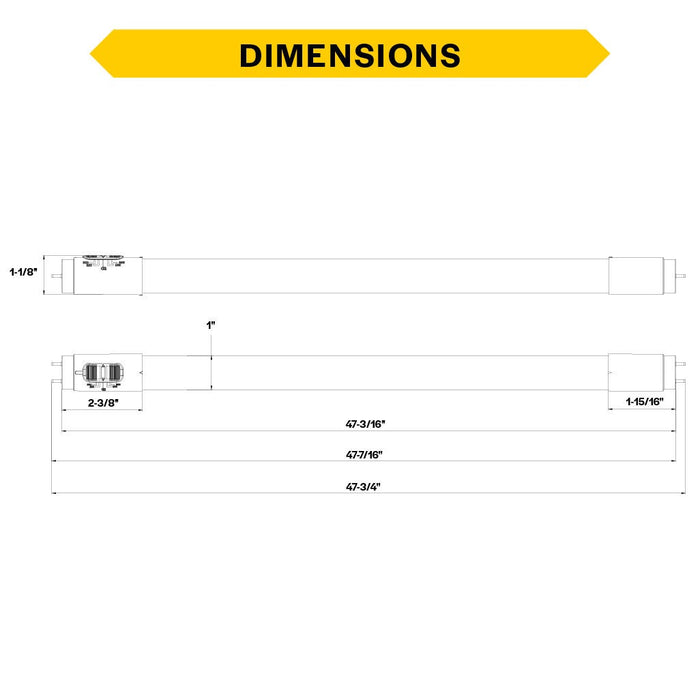 Halco CCT Selectable T8 LED Type A/B Tube