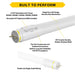 Halco CCT Selectable T8 LED Type A/B Tube
