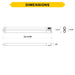 Halco T8U1-8CS-HYB-D-LED LED T8 U-Bend Medium Bi-Pin G13 Base 1-5/8 Inch Spacing Hybrid Type A/B 15W CCT Selectable 3000K/3500K/4000K/5000K/6500K 120-277V Dimmable (82394)