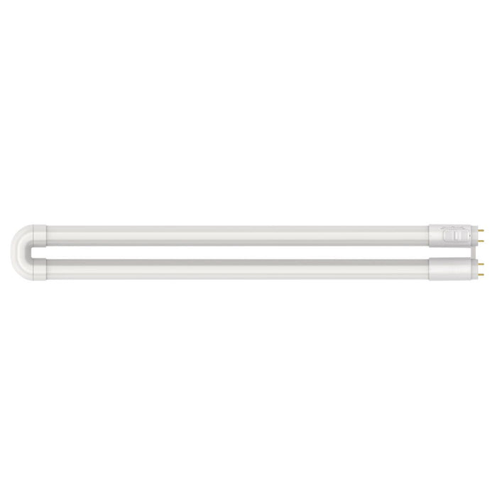 Halco T8U1-8CS-HYB-D-LED LED T8 U-Bend Medium Bi-Pin G13 Base 1-5/8 Inch Spacing Hybrid Type A/B 15W CCT Selectable 3000K/3500K/4000K/5000K/6500K 120-277V Dimmable (82394)