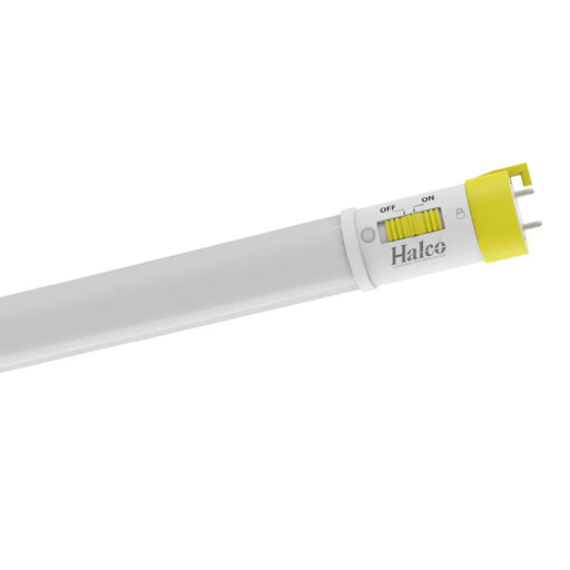 Halco T8EM-48FR16-CSBYP-LED-UL924-2PK 24 Inch LED Emergency Linear T8 Tube G13 Base Wattage/CCT Selectable 12W/14W/16W 3000K/3500K/4000K/5000K/6500K 120-277V 90-Minute Battery Backup 2-Pack (82386)